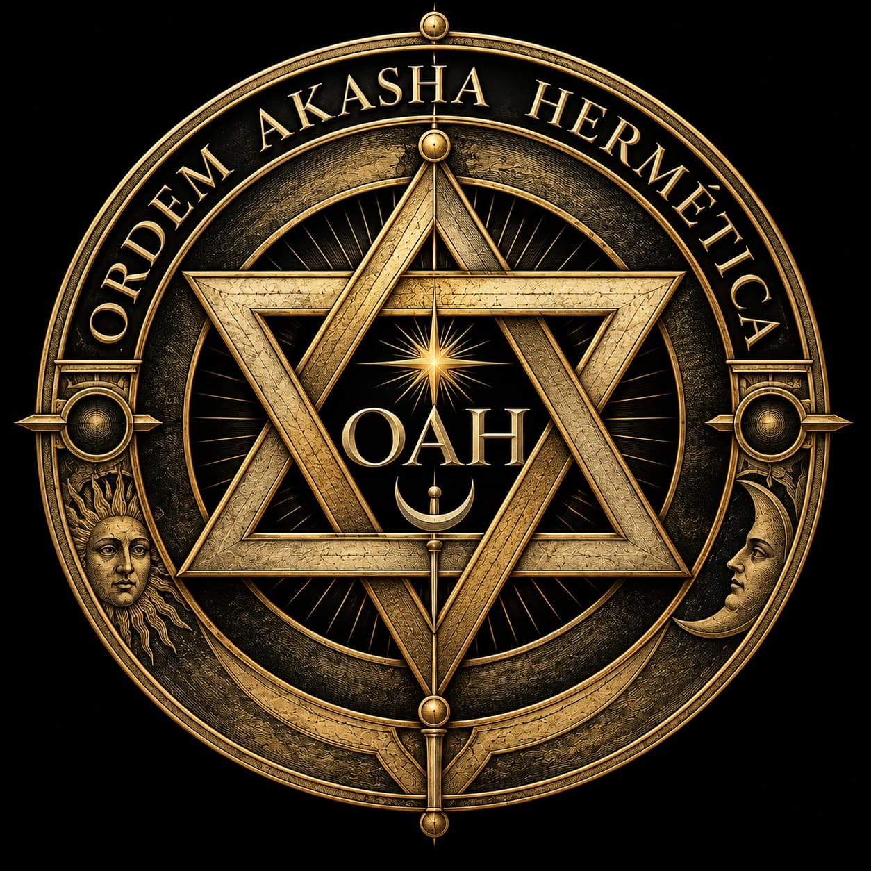 Logo oficial da Ordem Akasha Hermética — OAH