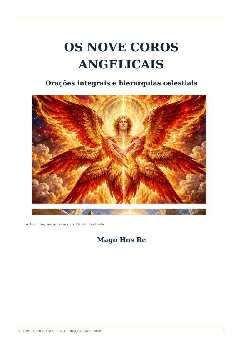 Capa do e-book Os Nove Coros Angelicais